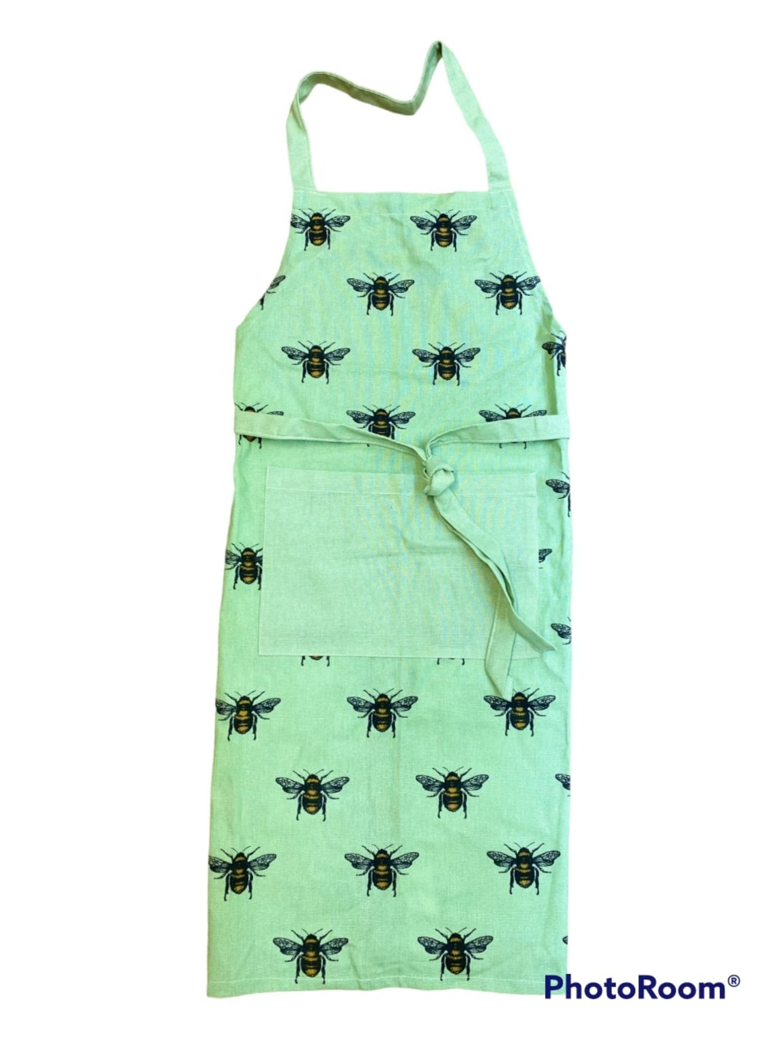 View Green Summer Bee Apron information
