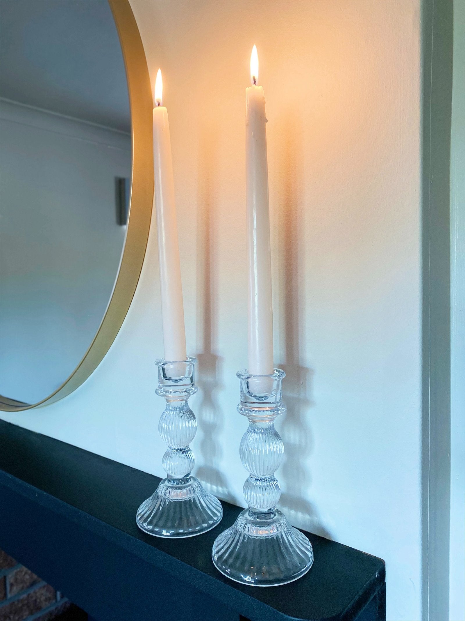 View Glass Taper Candle Holder Clear information
