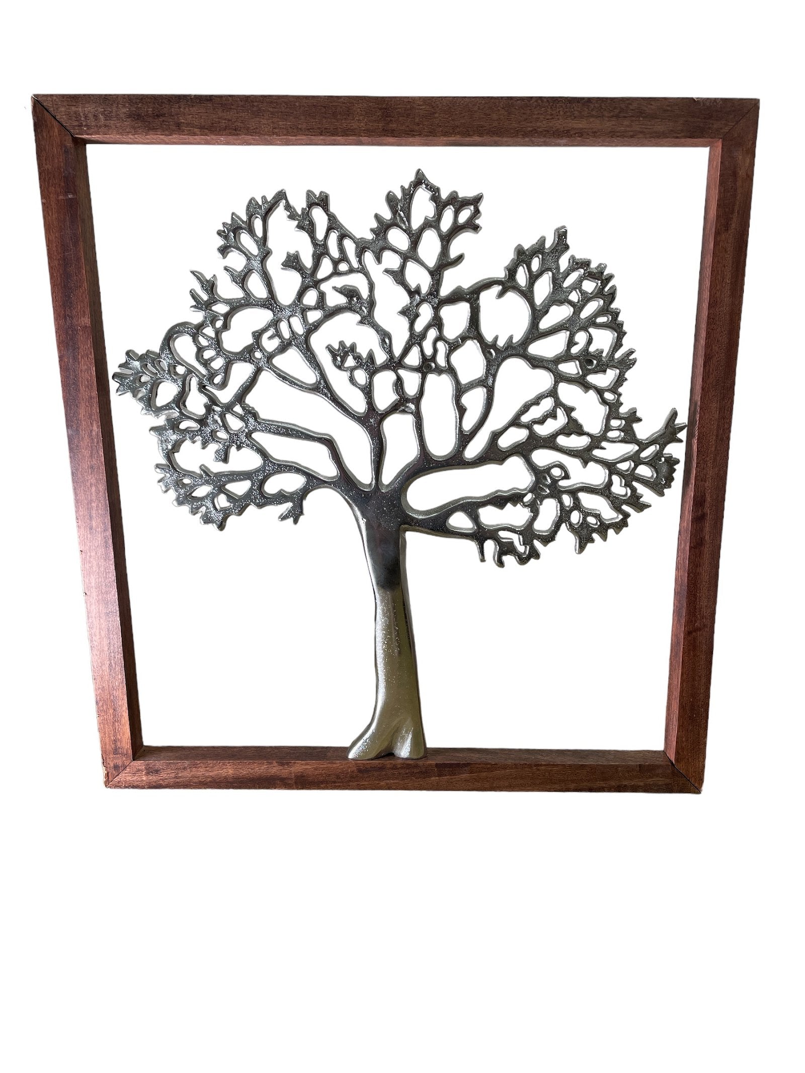 View Large Silver Tree Of Life In A Frame 46cm information