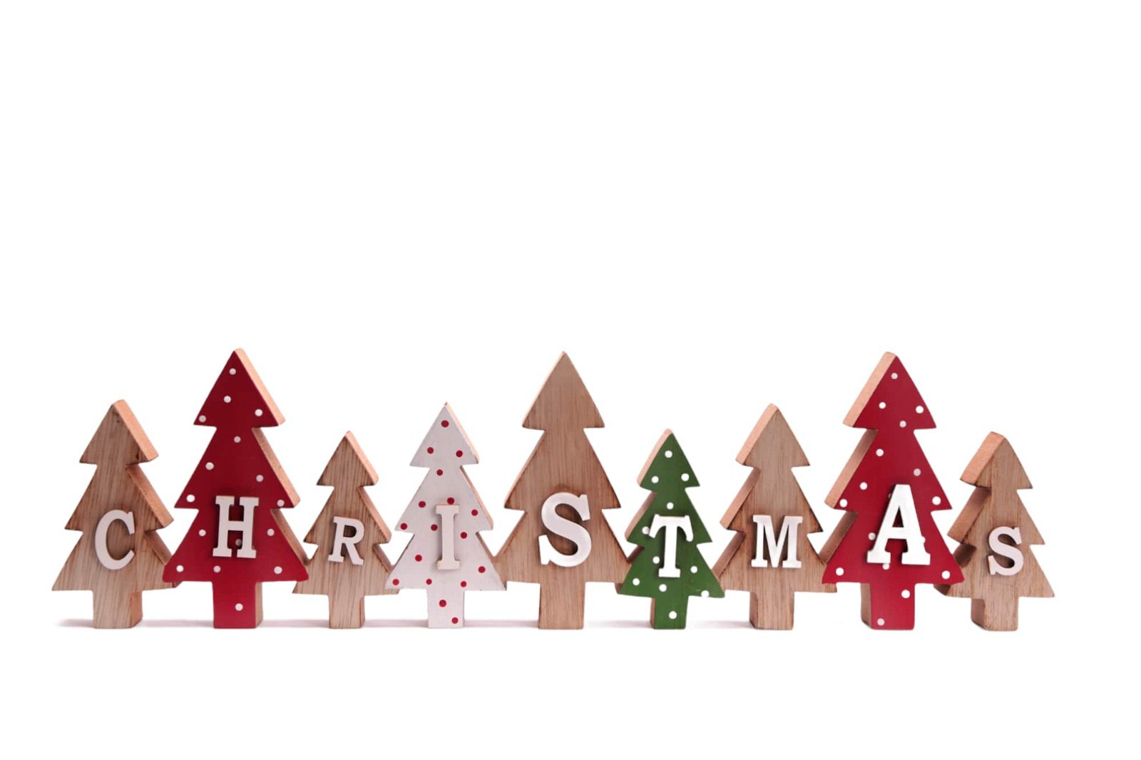 View Freestanding Row of Christmas Trees information