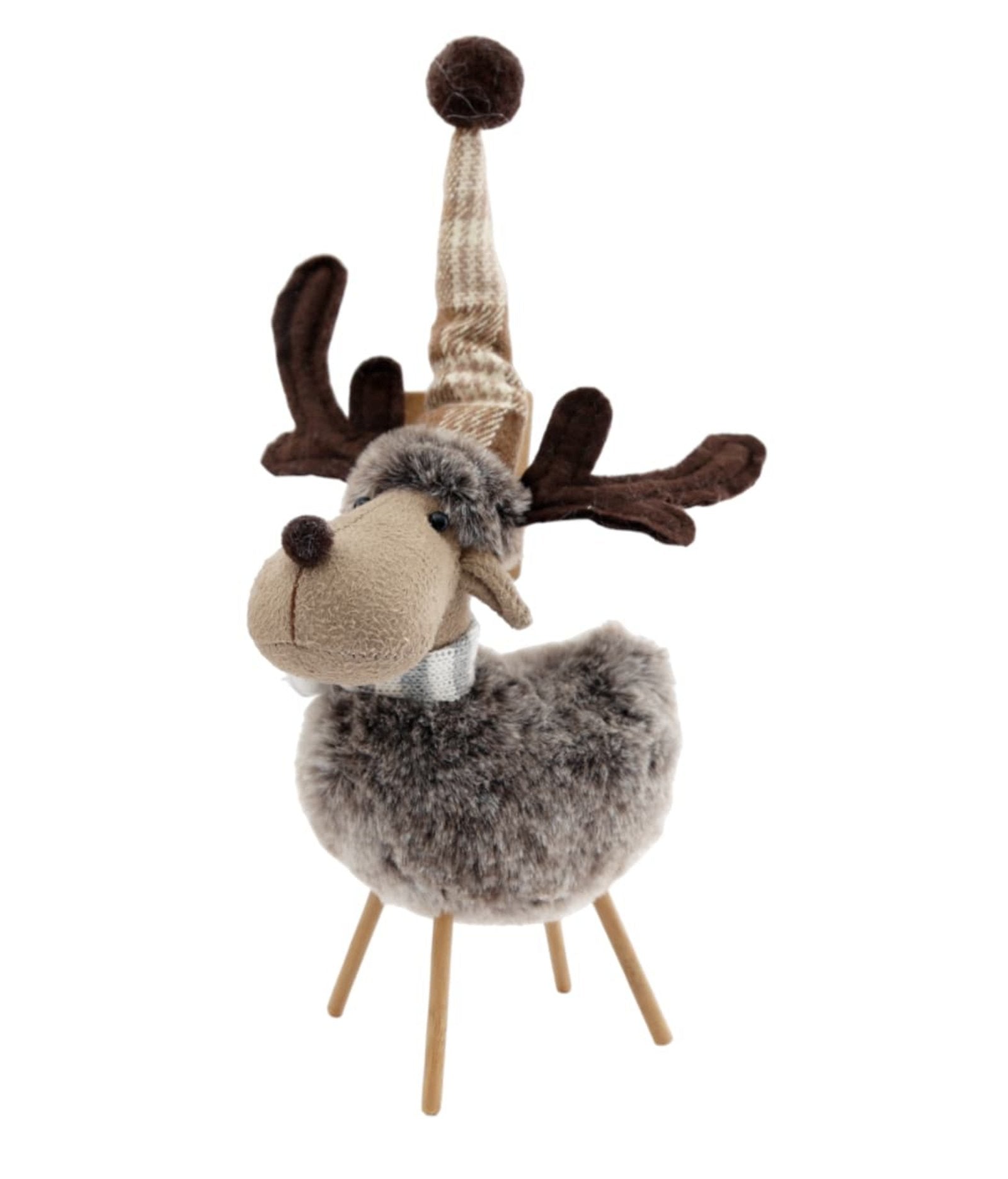 View Faux Fur Standing Reindeer information