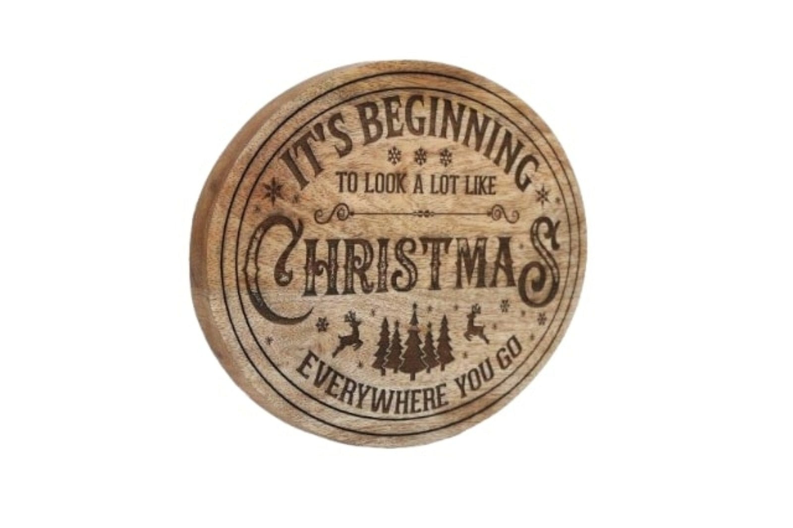 View Wooden Christmas Plaque information