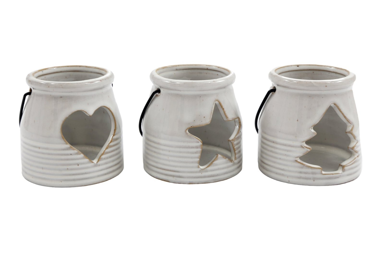 View Set of Three Ceramic Tealight Holders information