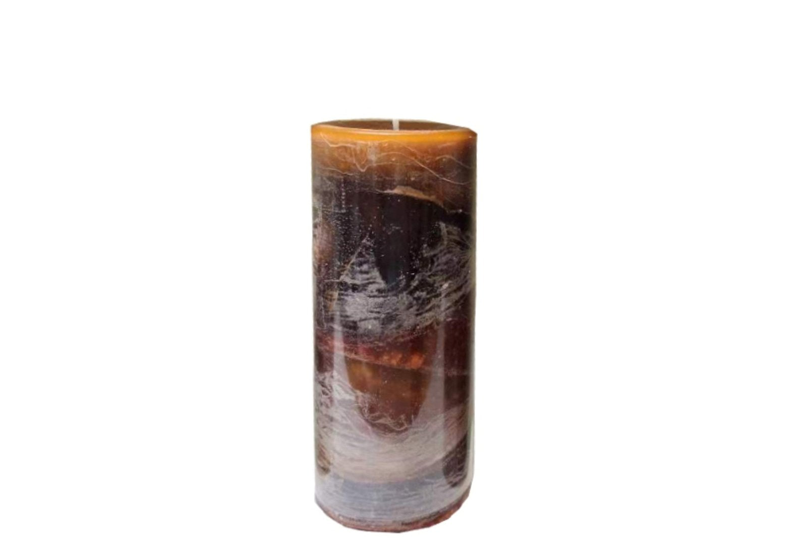 View Brown Ombre Pillar Candle information