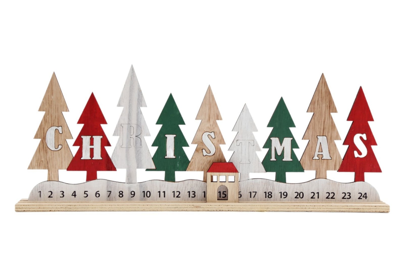 View Wooden Christmas Tree Advent information