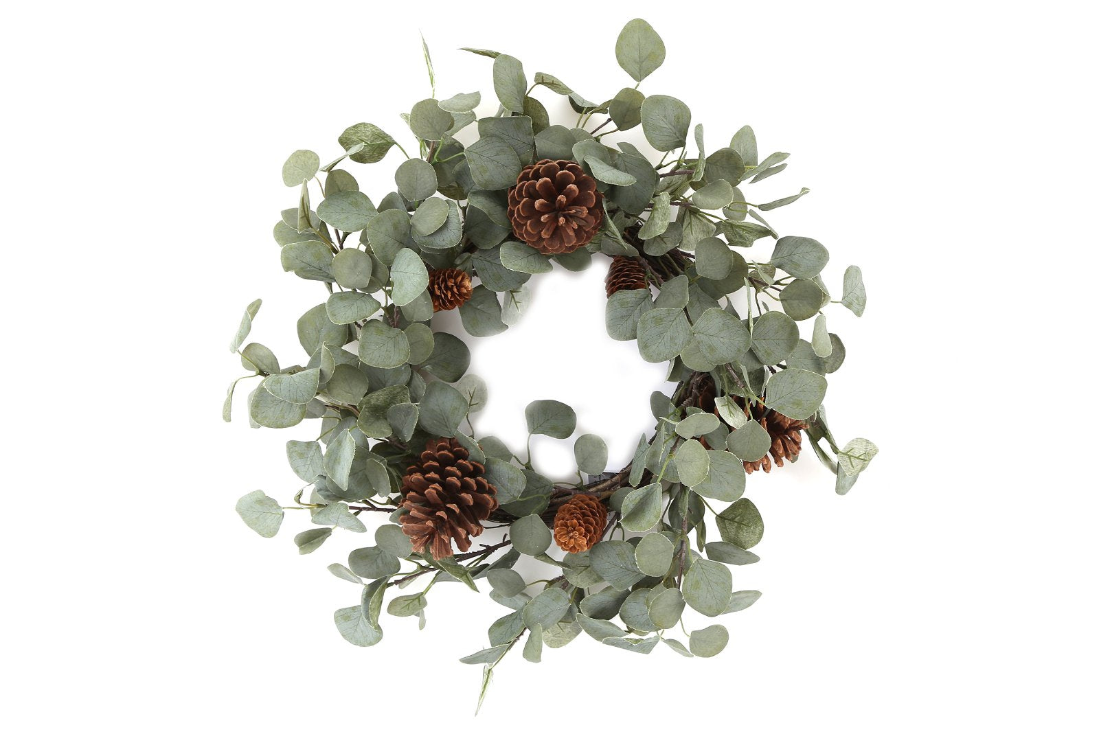 View Eucalyptus Pinecone Wreath information