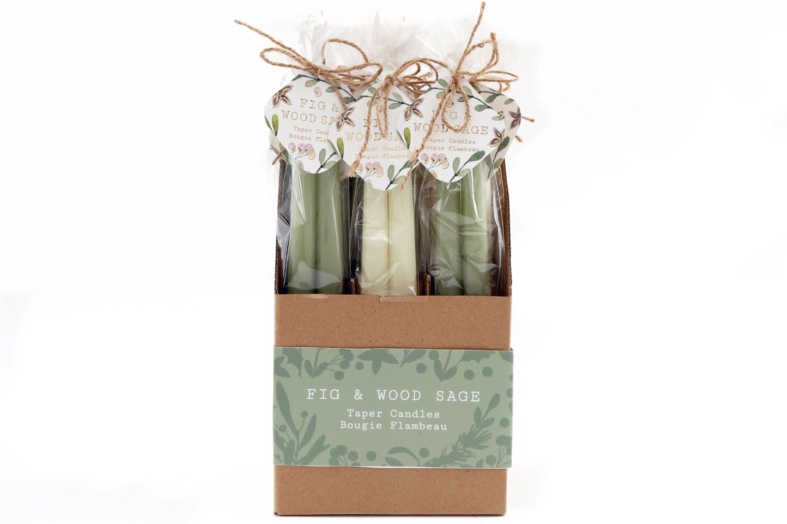 View Set of Two Fig and Wood Sage Taper Candles information