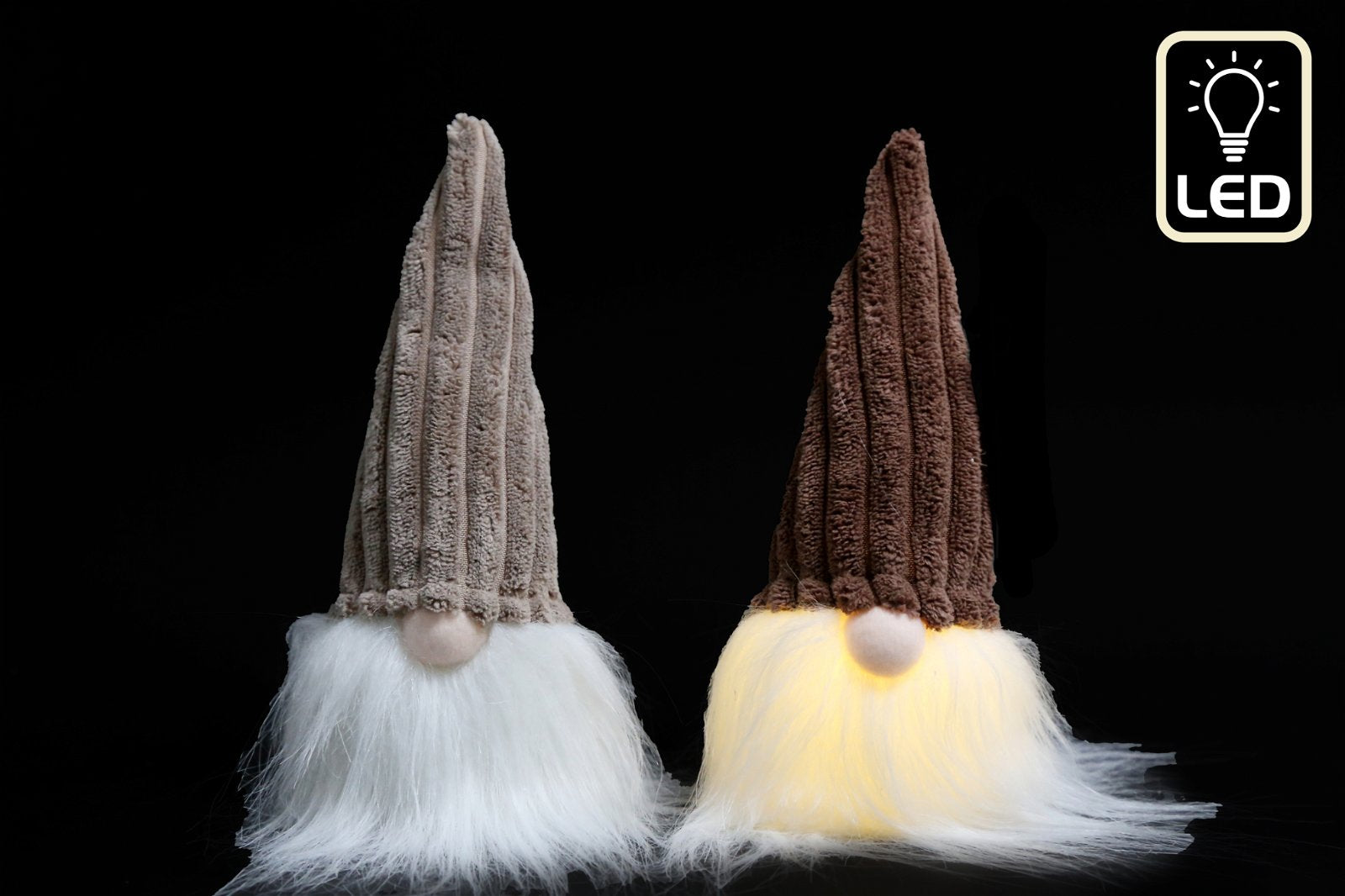 View Set of Two Gonks With LED Beards information