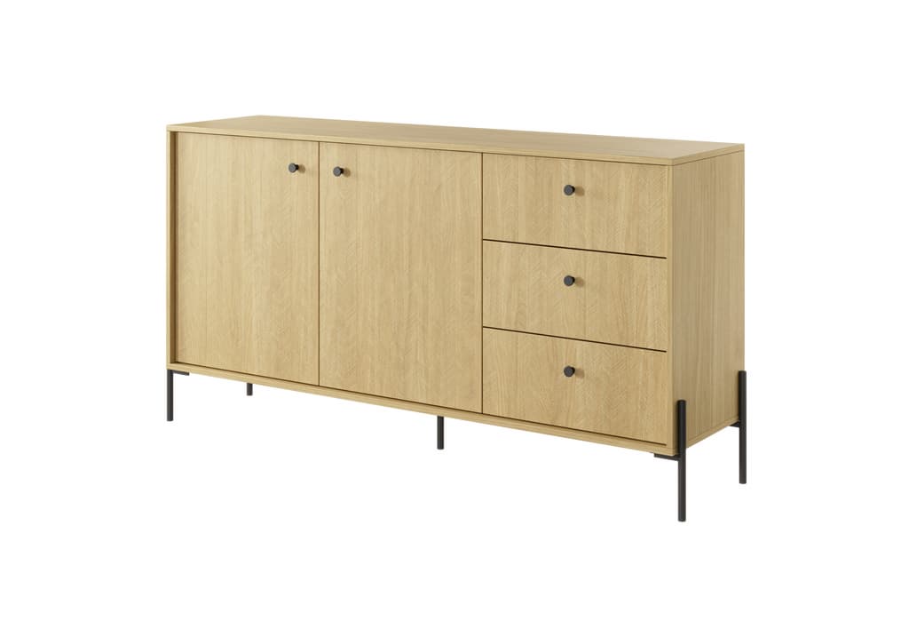 View Scandi Sideboard Cabinet 157cm Drawers information