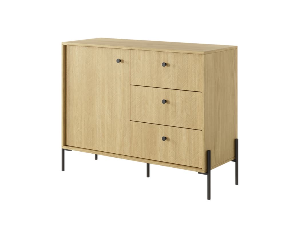 View Scandi Sideboard Cabinet 107cm information