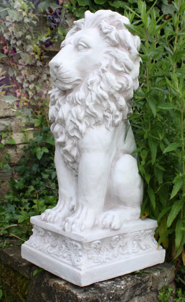 View Stone Effect Sitting Lion Statue information