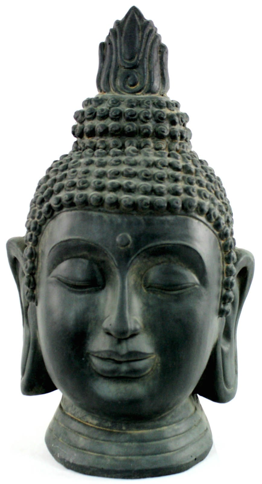 View Stone Effect Buddha Head Large Statue information