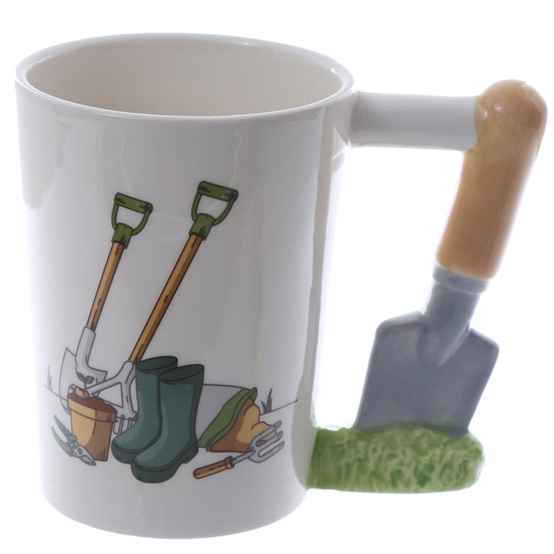 View Novelty Ceramic Trowel Shaped Handle Garden Mug information