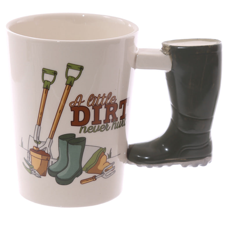 View Fun Garden Wellington Shaped Handle Ceramic Mug information