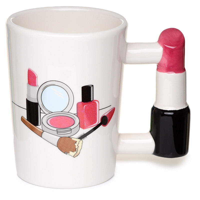 View Fun Lipstick Shaped Handle Ceramic Mug information