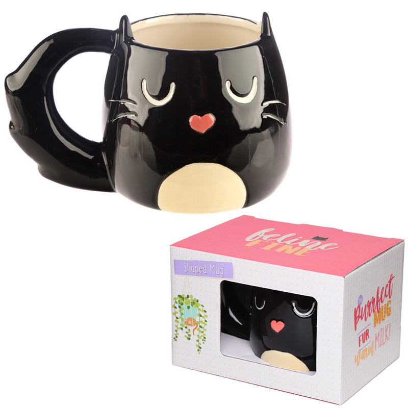 View Cute Ceramic Black Cat Mug information
