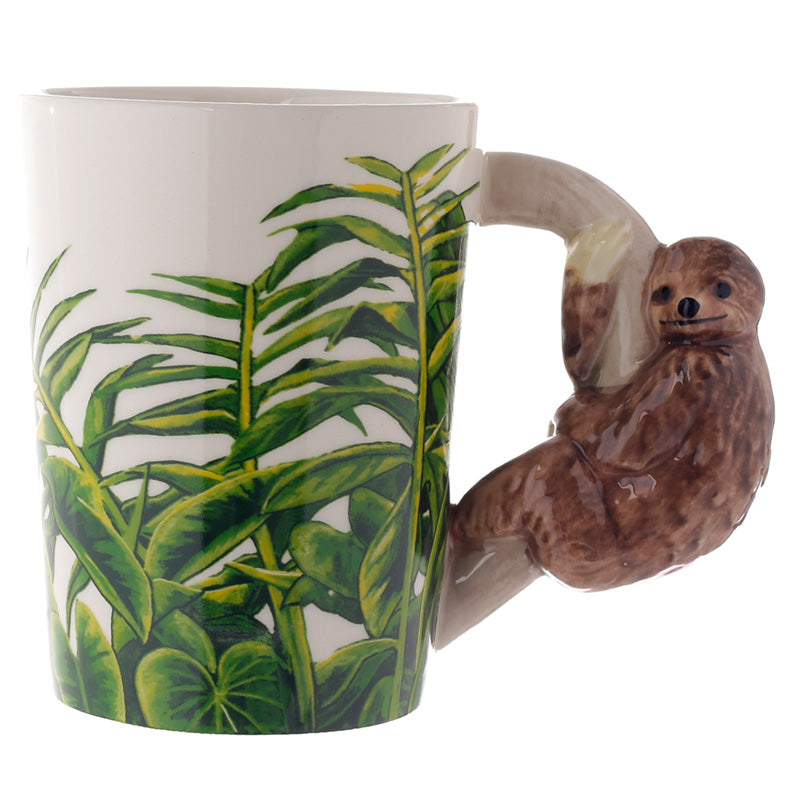 View Ceramic Sloth Shaped Handle Mug information