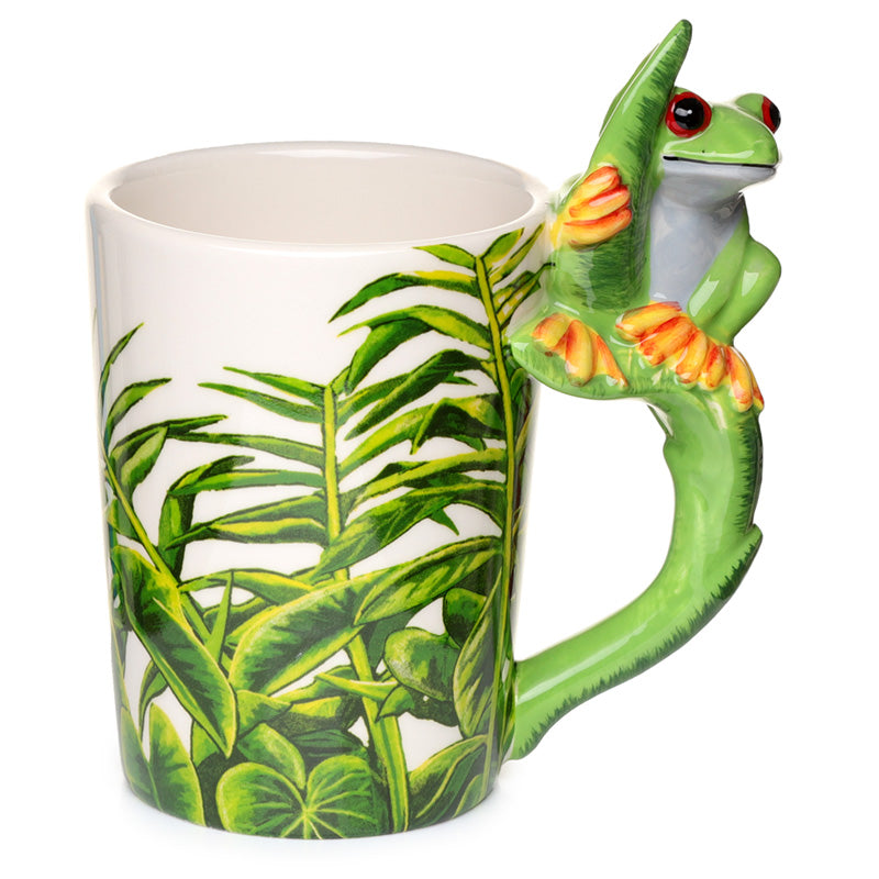 View Ceramic Jungle Mug with Tree Frog Handle information