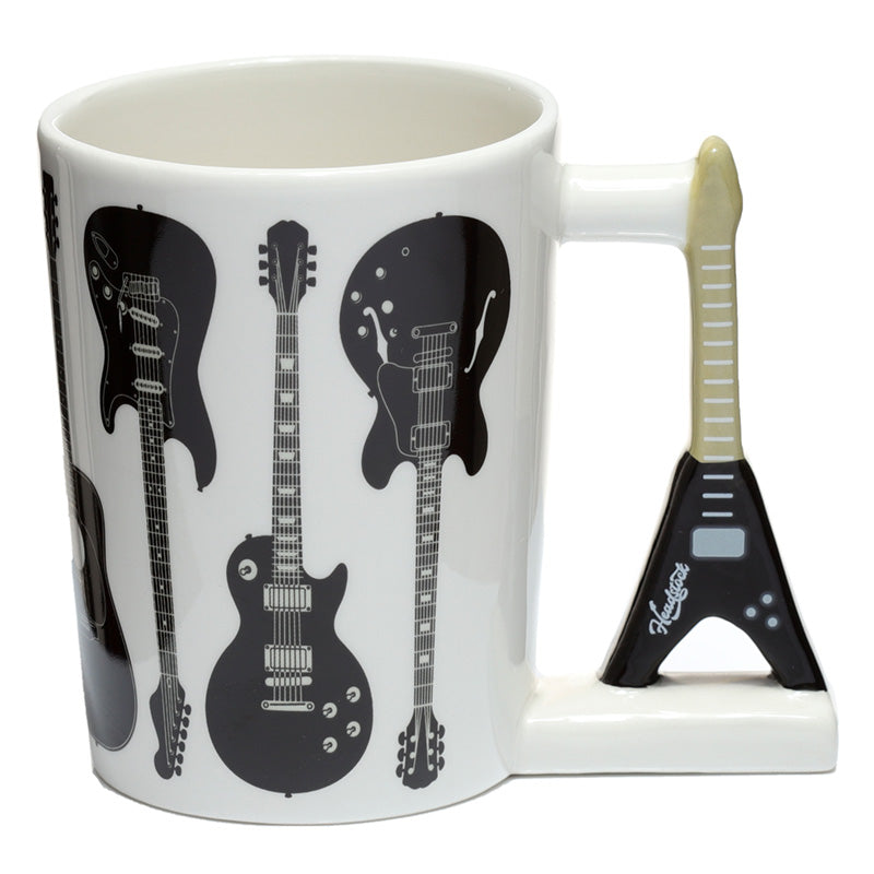 View Collectable Shaped Handle Ceramic Mug Headstock Rock Guitar information