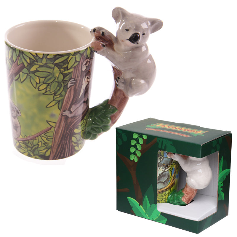 View Novelty Ceramic Jungle Mug with Koala Shaped Handle information