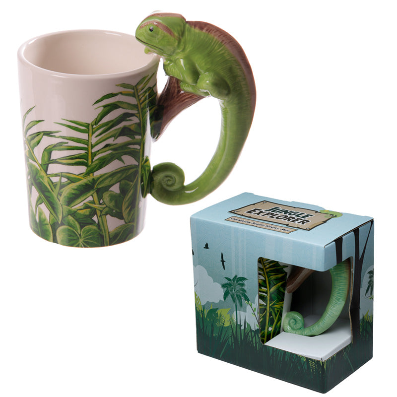 View Fun Rainforest Decal Chameleon Ceramic Mug information