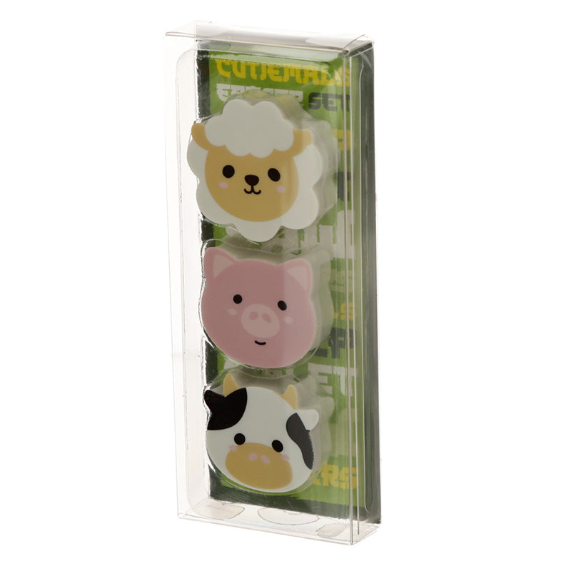 View Adoramals Farm 3 Piece Eraser Set information