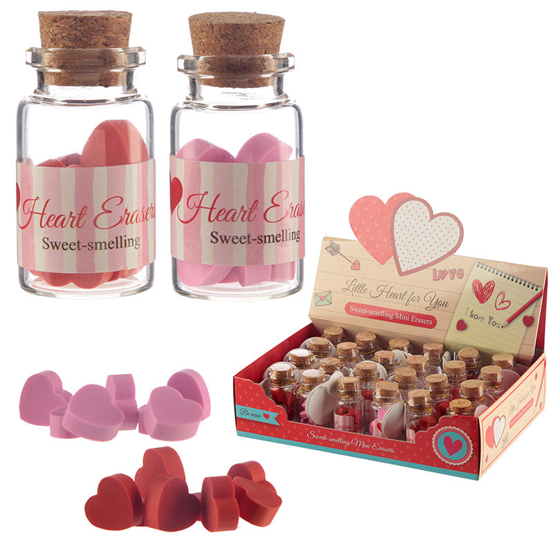 View Cute Mini Scented Hearts Eraser Set information