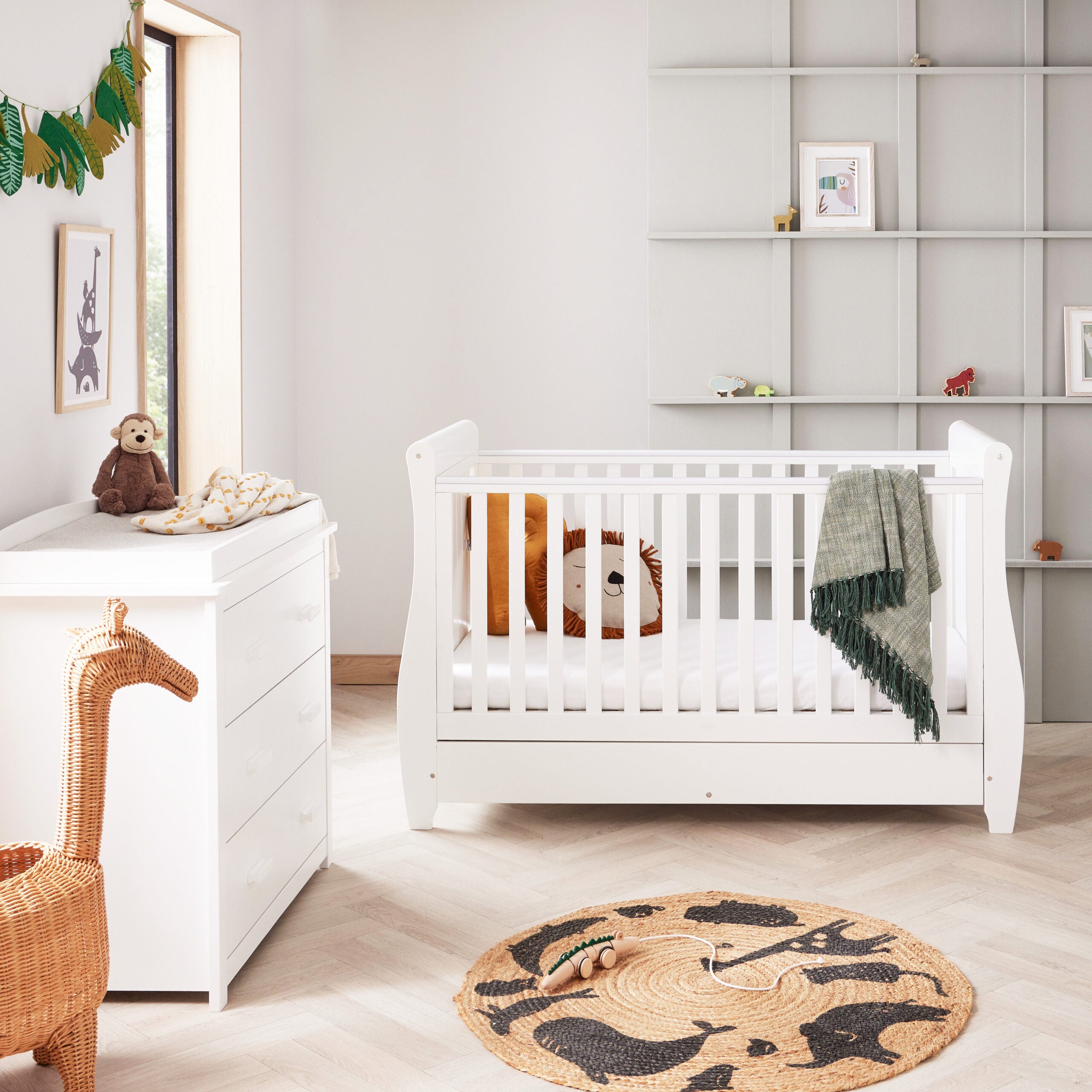 View Babymore Stella 2 Piece Nursery Room Set White information