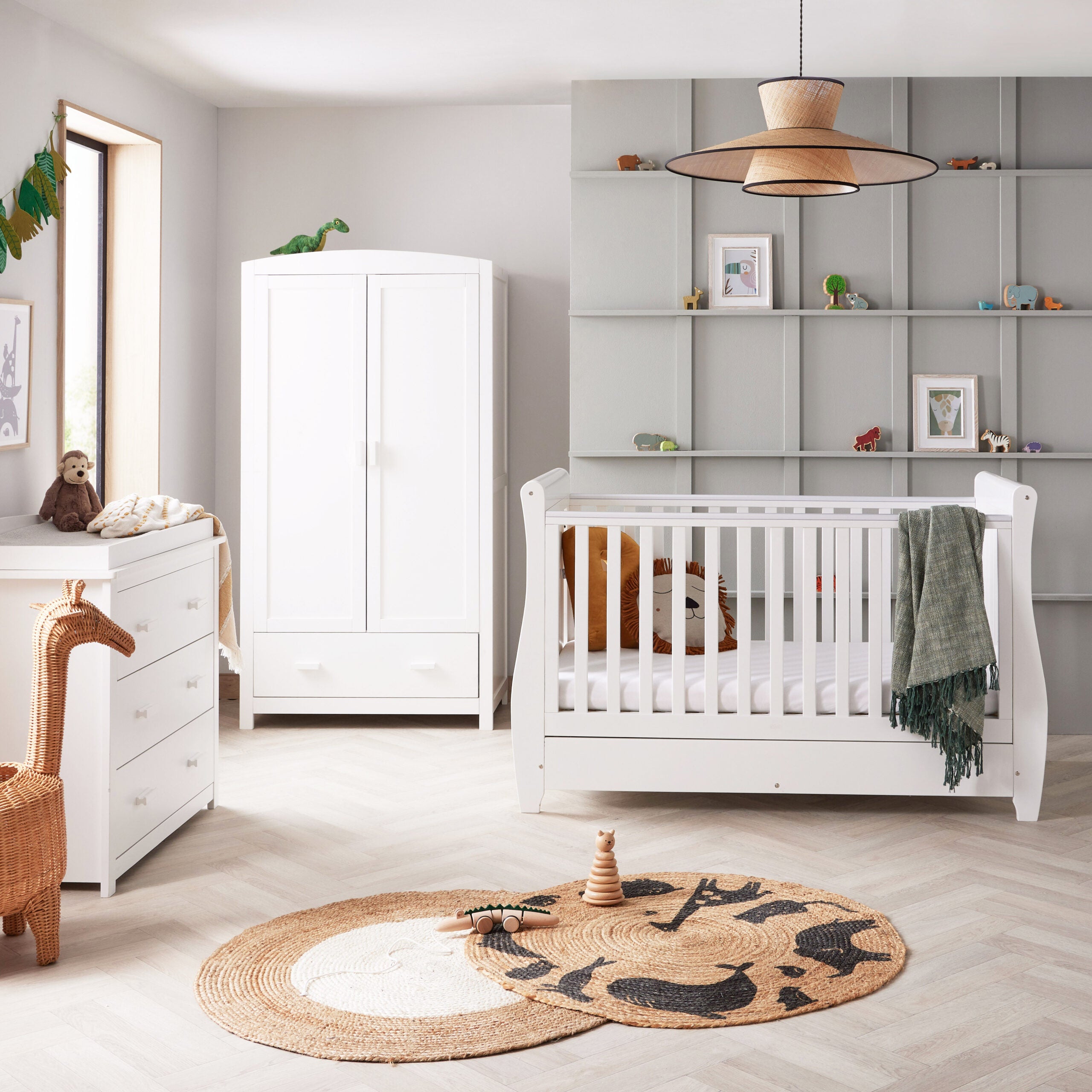 View Babymore Stella 3 Piece Nursery Room Set White information