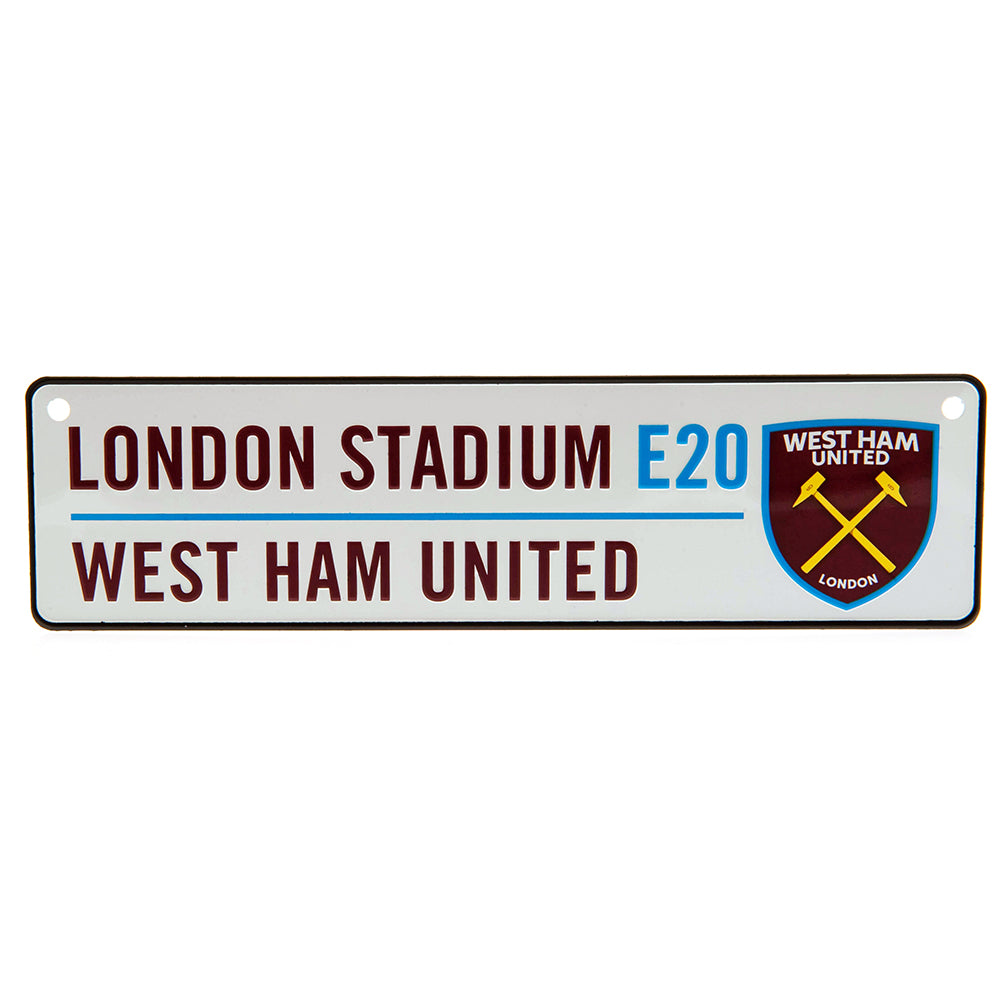 View West Ham United FC Window Sign information