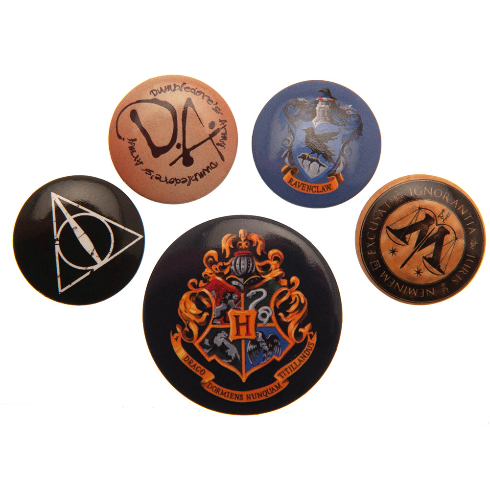 View Harry Potter Button Badge Set Hogwarts information