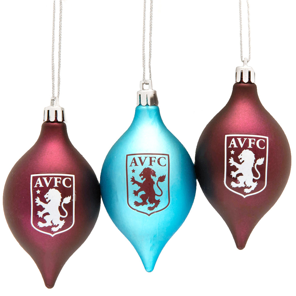 View Aston Villa FC 3pk Vintage Baubles information