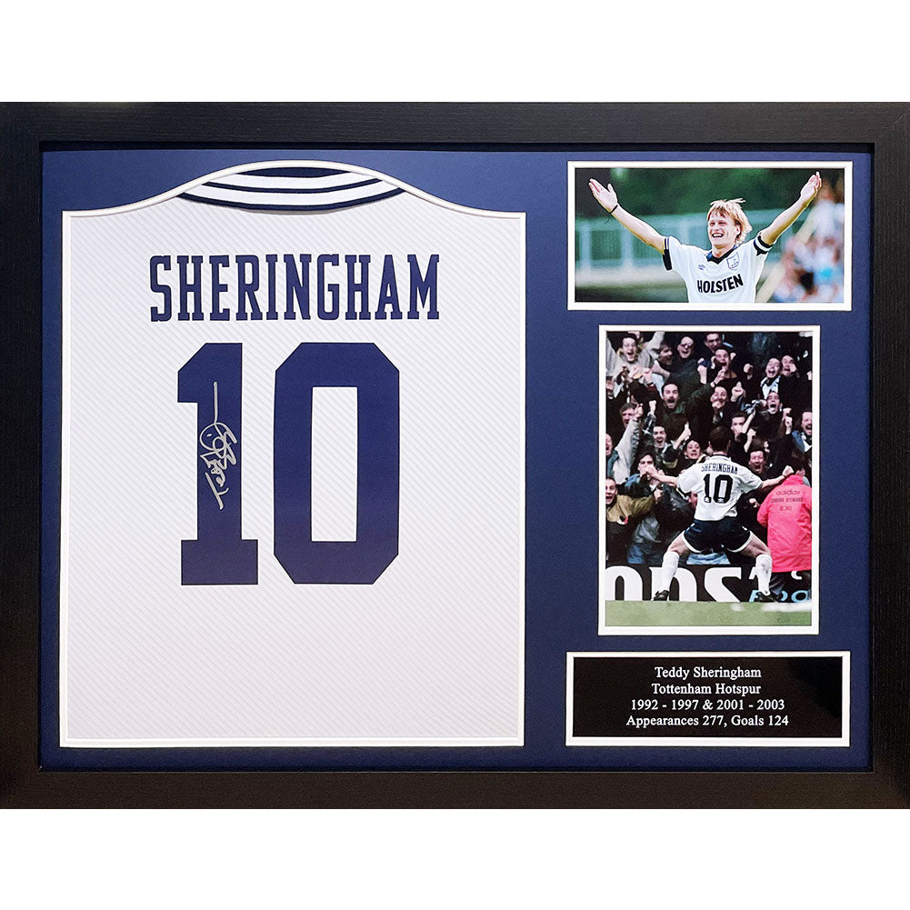 View Tottenham Hotspur FC 1994 Sheringham Signed Shirt Framed information