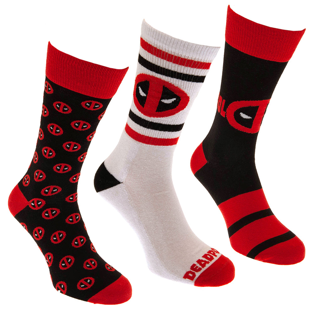 View Deadpool 3pk Socks Gift Box information