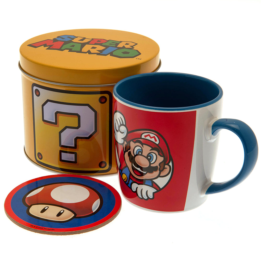 View Super Mario Mug Coaster Gift Tin information