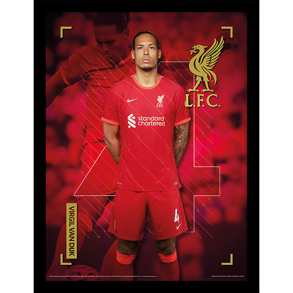 View Liverpool FC Picture Van Dijk 16 x 12 information