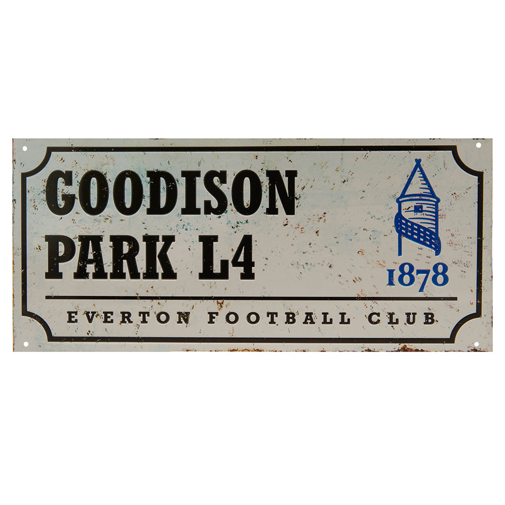 View Everton FC Street Sign Retro information