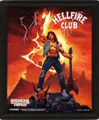 View Stranger Things Framed 3D Picture Hellfire Club information