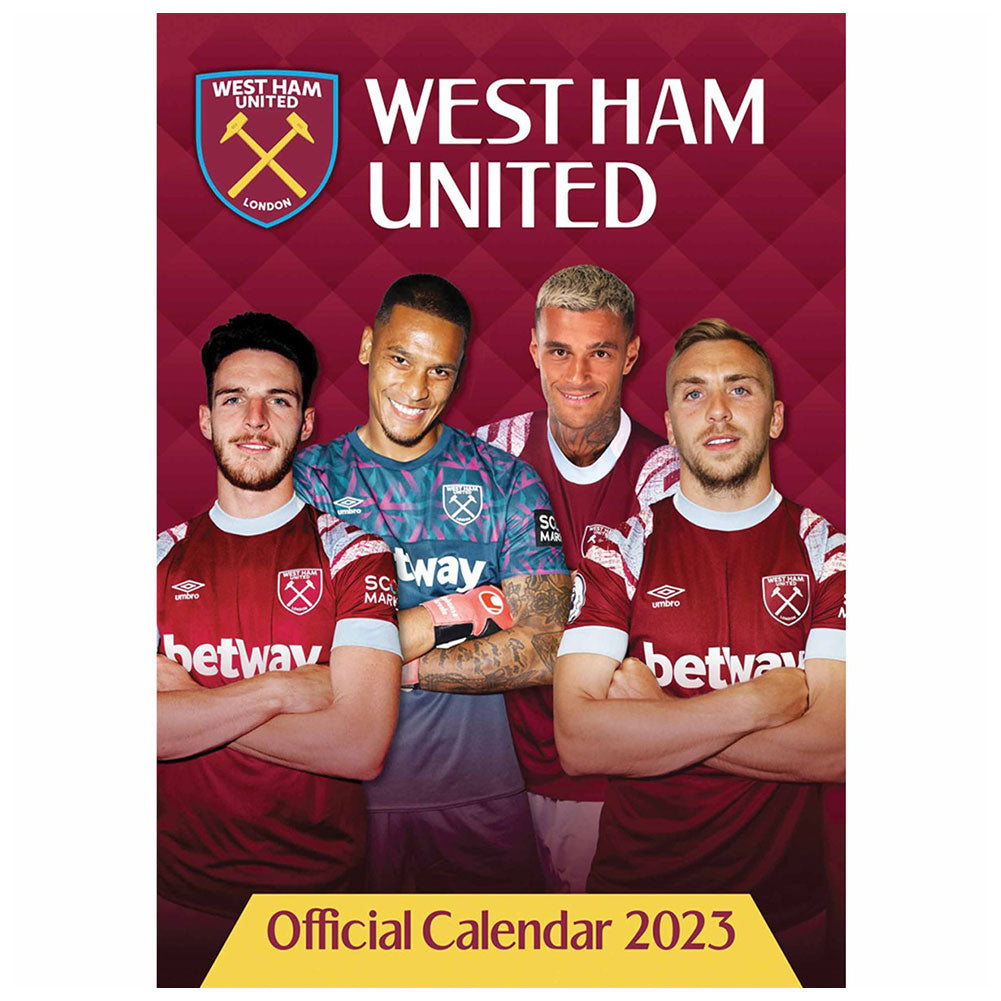 View West Ham United FC A3 Calendar 2023 information