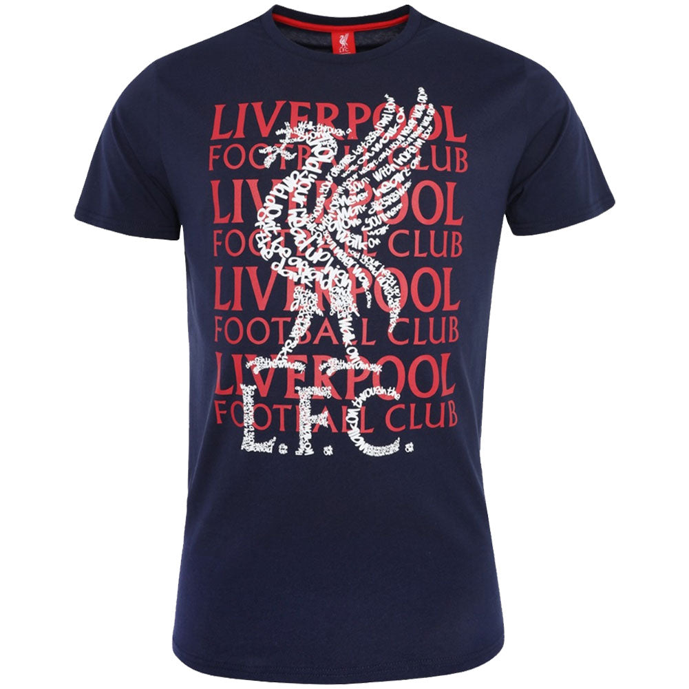 View Liverpool FC Street T Shirt Mens Navy Small information
