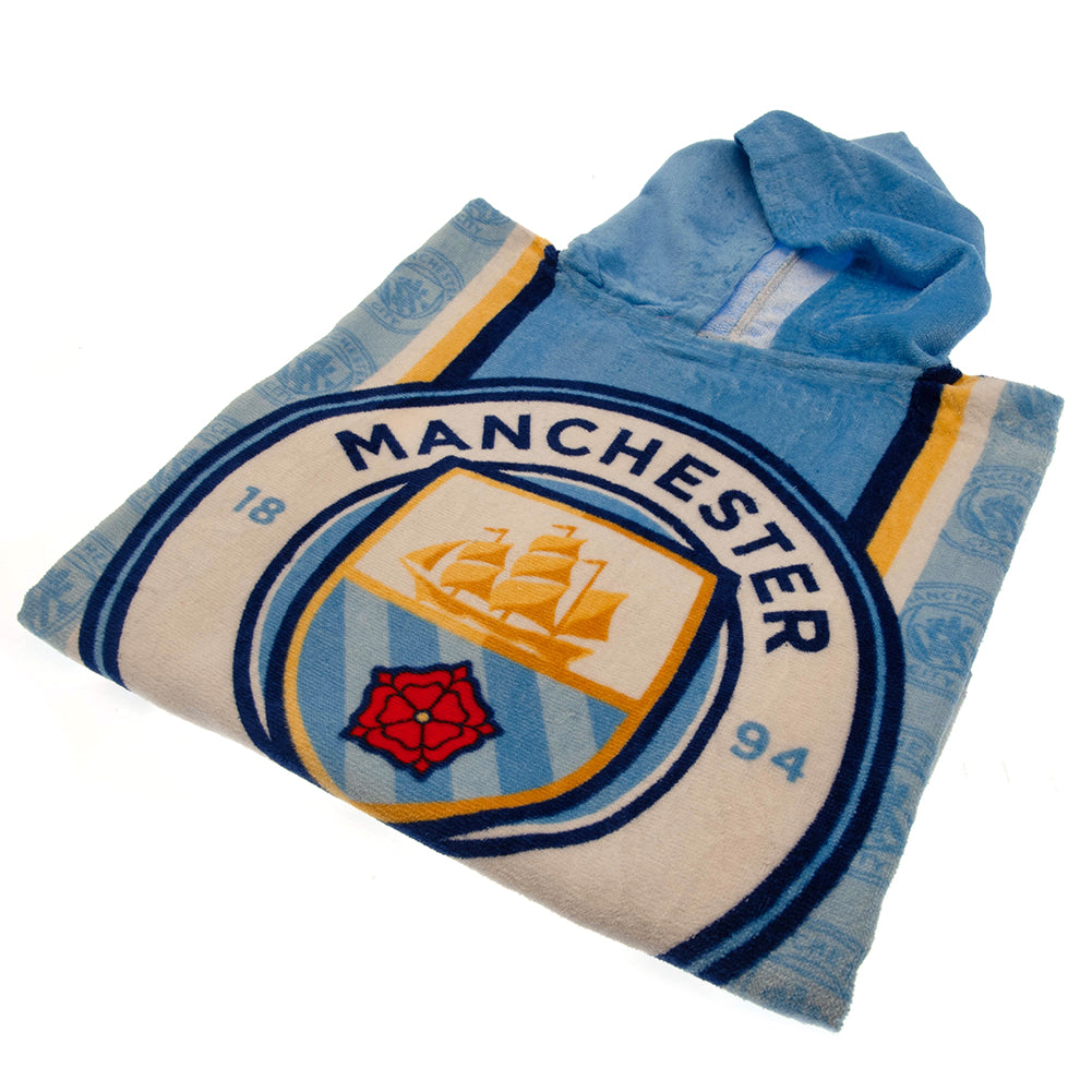 View Manchester City FC Kids Hooded Poncho information