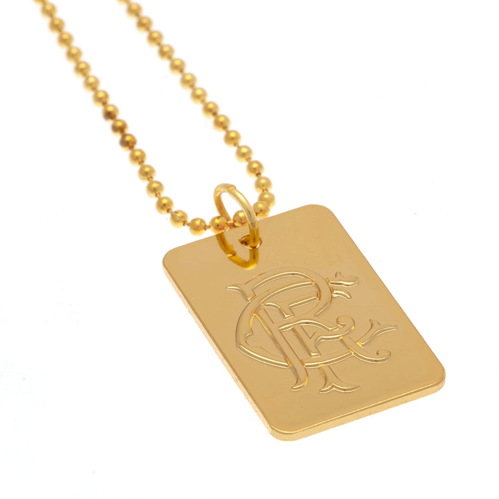 View Rangers FC Gold Plated Dog Tag Chain information