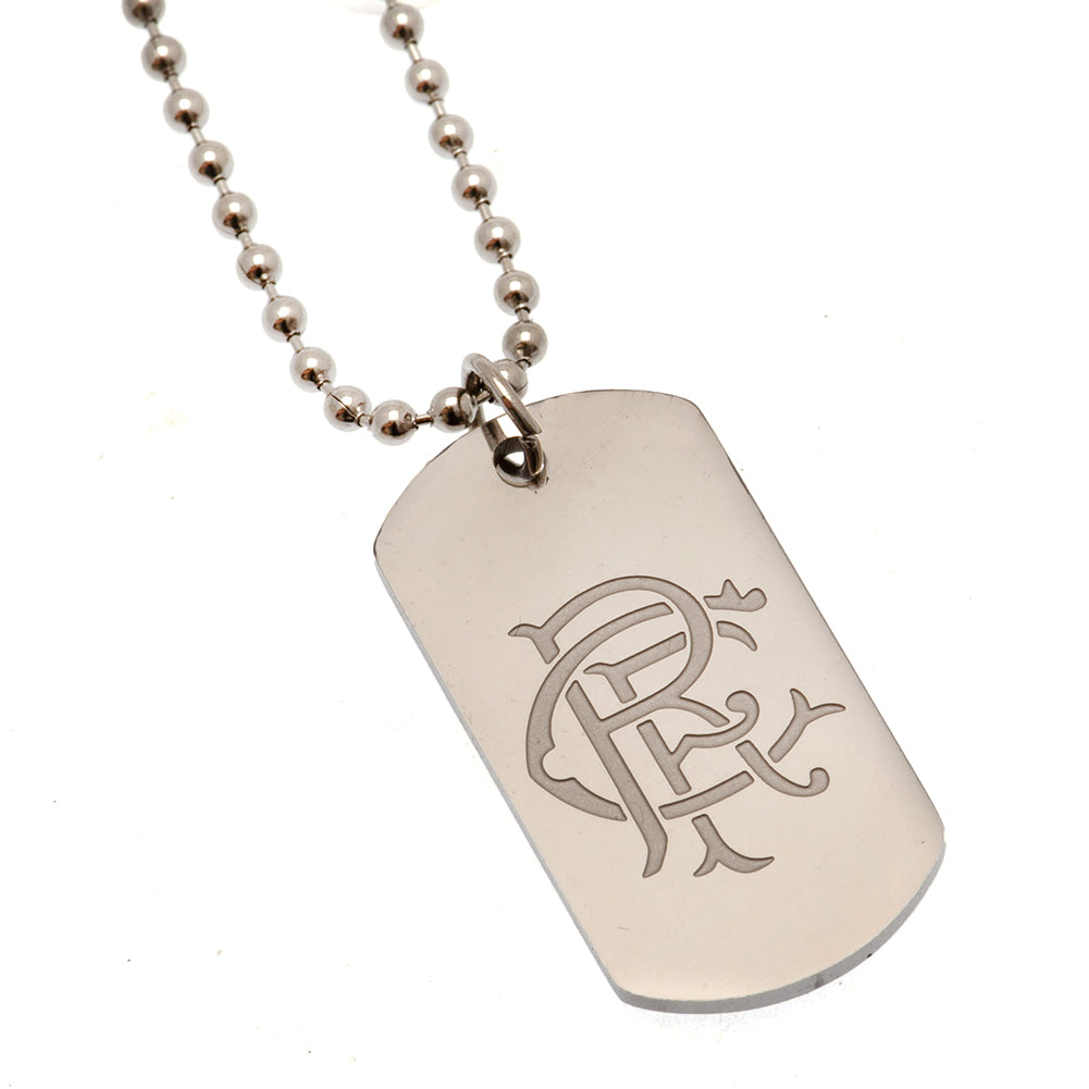 View Rangers FC Engraved Dog Tag Chain information