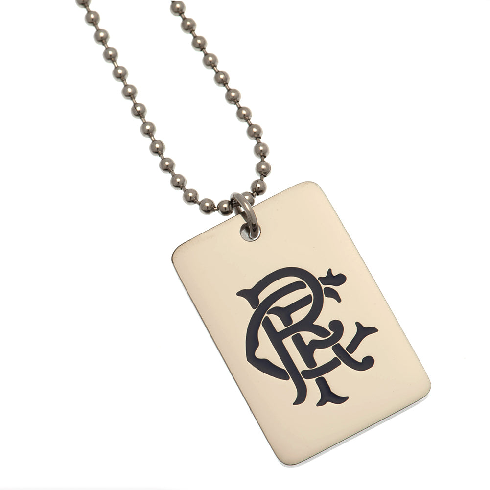 View Rangers FC Enamel Crest Dog Tag Chain information