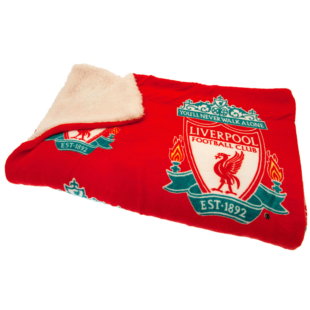 View Liverpool FC Sherpa Fleece Blanket information