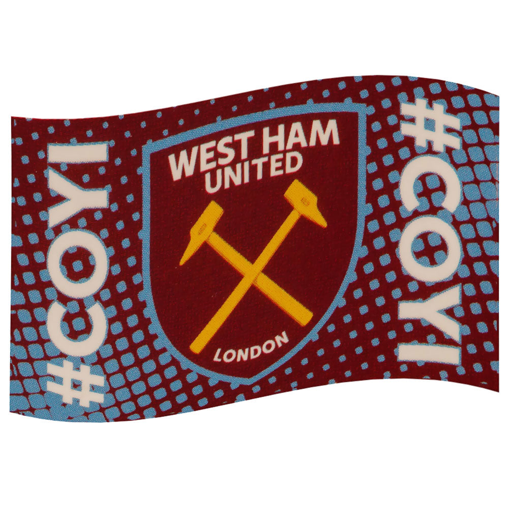 View West Ham United FC Flag COYI information