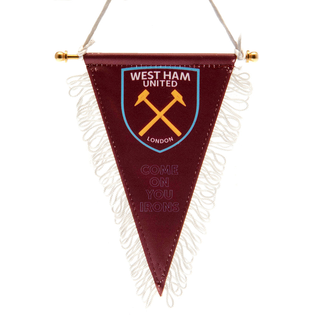 View West Ham United FC Triangular Mini Pennant information