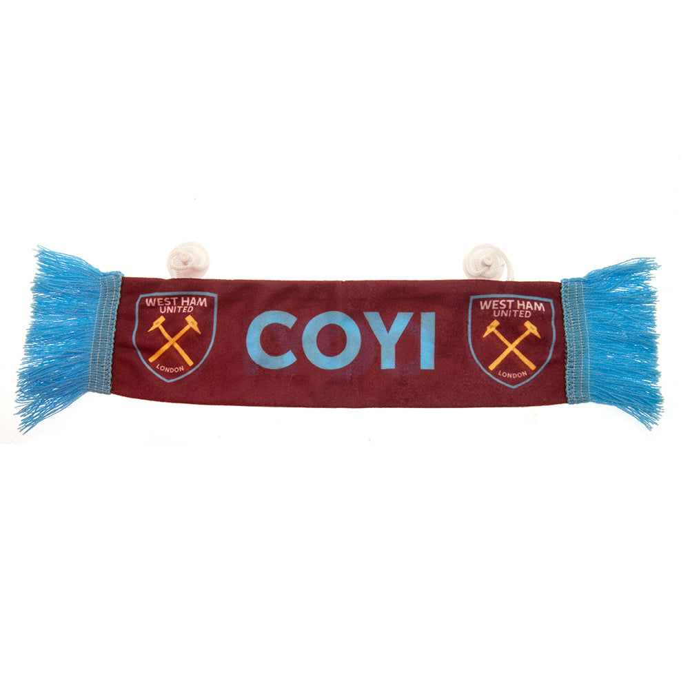 View West Ham United FC Mini Car Scarf information