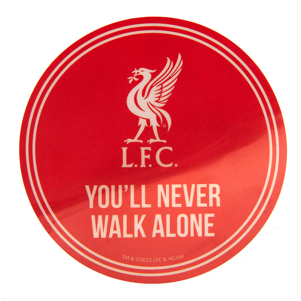 View Liverpool FC Single Car Sticker YNWA information