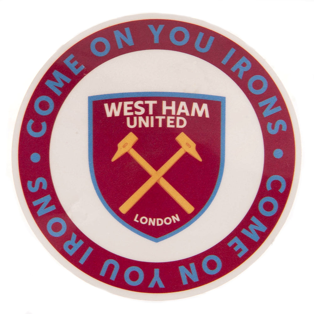 View West Ham United FC Single Car Sticker COYI information